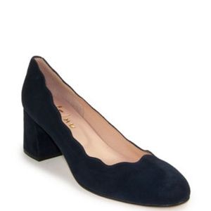 Blue Suede French Sole Shoes